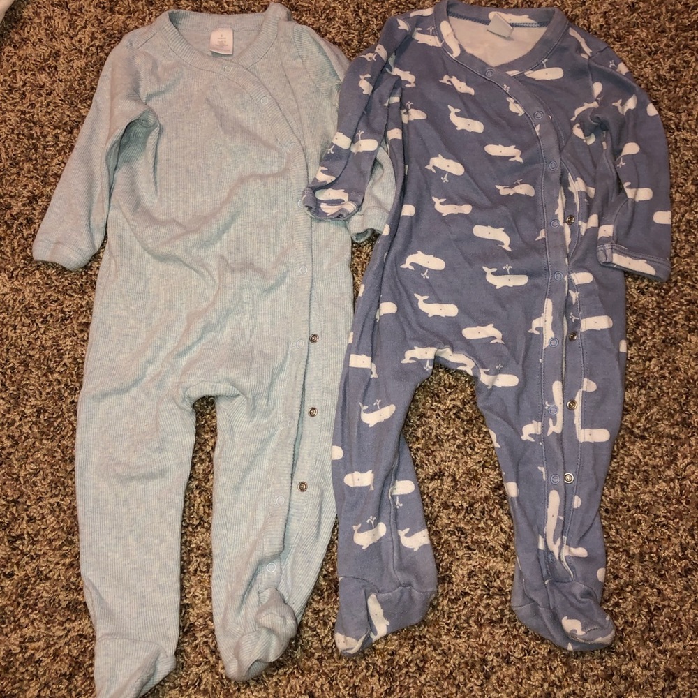 Nordstrom Baby Button Footies